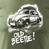 Koszulka VW Beetle garbus z samochodem garbusem męska khaki REGULAR