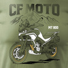 Koszulka motocyklowa z motocyklem turystycznym CF MOTO MT 800 męska khaki