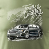 Koszulka samochodowa z samochodem Chrysler Town and Country męska khaki REGULAR