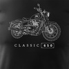 Koszulka motocyklowa z motocyklem na motor Royal Enfield Classic 650 Legend męska czarna