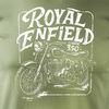 Koszulka motocyklowa z motocyklem na motor Royal Enfield Classic 350 Legend męska khaki