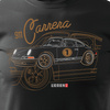 Wyprzedaż - koszulka z Porsche Carrera 911 męska czarna REGULAR