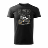 Koszulka motocyklowa z motocyklem turystycznym CF MOTO MT 800 męska czarna