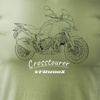Koszulka z motocyklem Honda VFR1200X VFR 1200 X Crosstourer męska khaki REGULAR