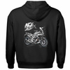 Bluza z kapturem motocyklowa z motocyklem na motor Honda NC 750 X męska czarna