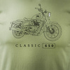 Koszulka motocyklowa z motocyklem na motor Royal Enfield Classic 650 Legend męska khaki