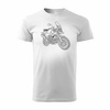 Wyprzedaż - koszulka motocyklowa z motocyklem na motor Triumph Tiger 1200 męska biała REGULAR