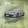 Koszulka z samochodem Ferrari 812 Superfast męska khaki REGULAR