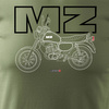 Koszulka motocyklowa na motor MZ ETZ 150 męska khaki REGULAR