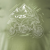 Koszulka na motor motocyklowa Ducati Multistrada V2S męska khaki REGULAR