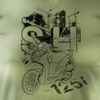 Koszulka motocyklowa z motocyklem skuterem skuter na motor Honda SH125i SH 125 i męska khaki