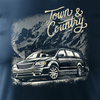 Koszulka samochodowa z samochodem Chrysler Town and Country męska granatowa REGULAR