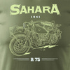 Koszulka motocyklowa z motocyklem BMW Sahara Legend męska khaki