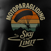 Koszulka dla motoparalotniarza moto paralotniarz z motoparalotnią motoparalotnia męska czarna REGULAR