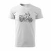 Koszulka motocyklowa z motocyklem Honda Varadero męska biały REGULAR