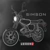 Koszulka motocyklowa z motocyklem Simson Enduro S50 S51 męska czarna REGULAR