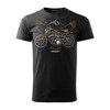 Koszulka motocyklowa z motocyklem na motor Harley Iron 883 męska czarna REGULAR