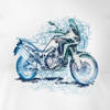 Koszulka motocyklowa z motocyklem na motor Honda Africa Twin CRF1100L męska biała