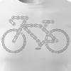 Koszulka rowerowa na rower z rowerem szosowym górskim MTB męska biała REGULAR