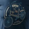 Wyprzedaż - Koszulka z rowerem Wigry 3 męska granatowa SLIM