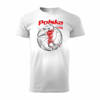 Wyprzedaż - koszulka polska siatkówka dla kibica do siatkówki siatkówka Volleyball męska biała REGULAR